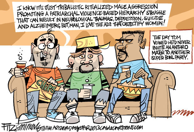 Daily Fitz Cartoon: Super Bowl